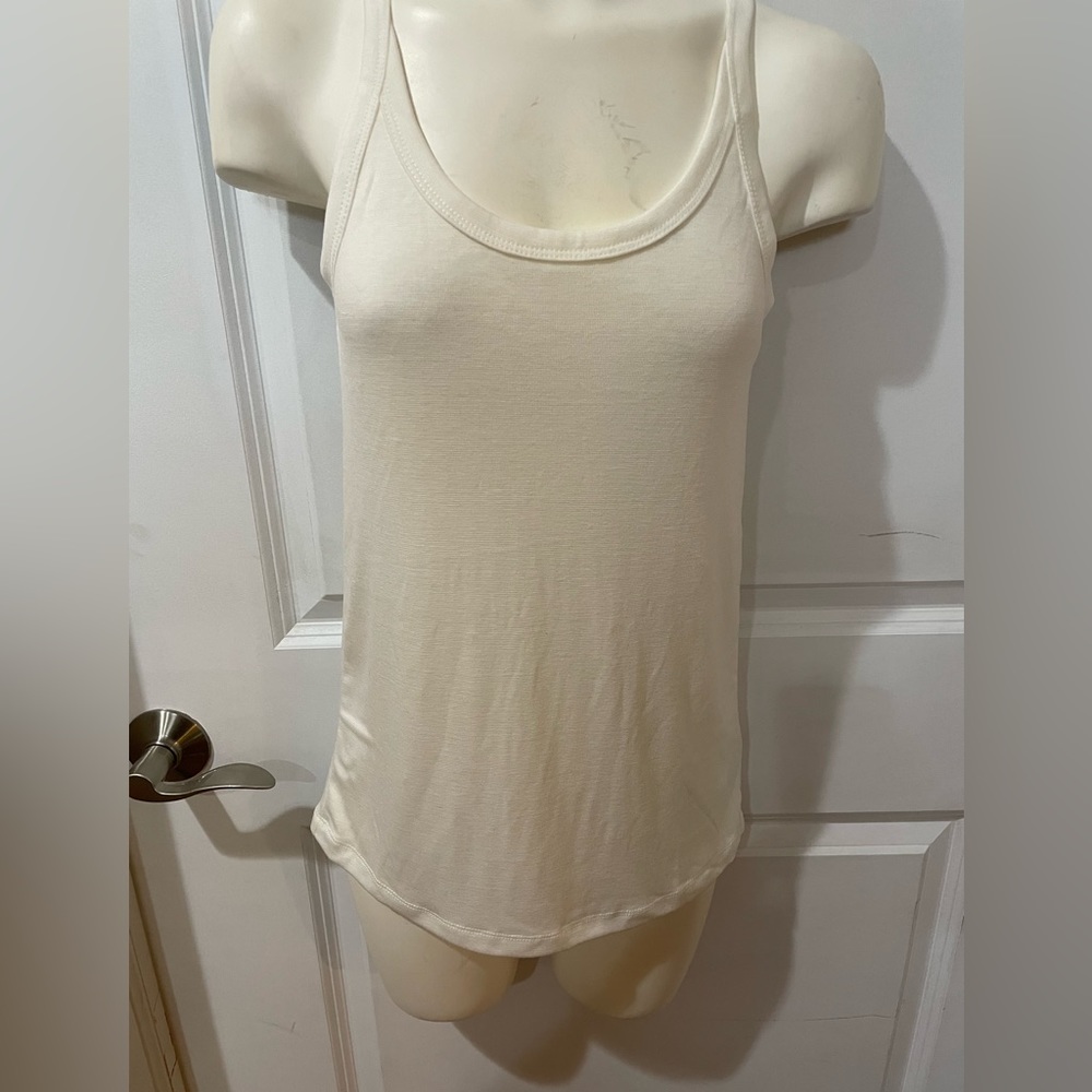 Soft and stretch tank - white